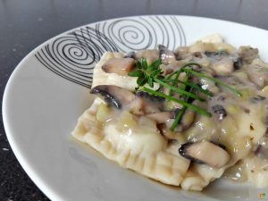 Domáce hubové ravioli