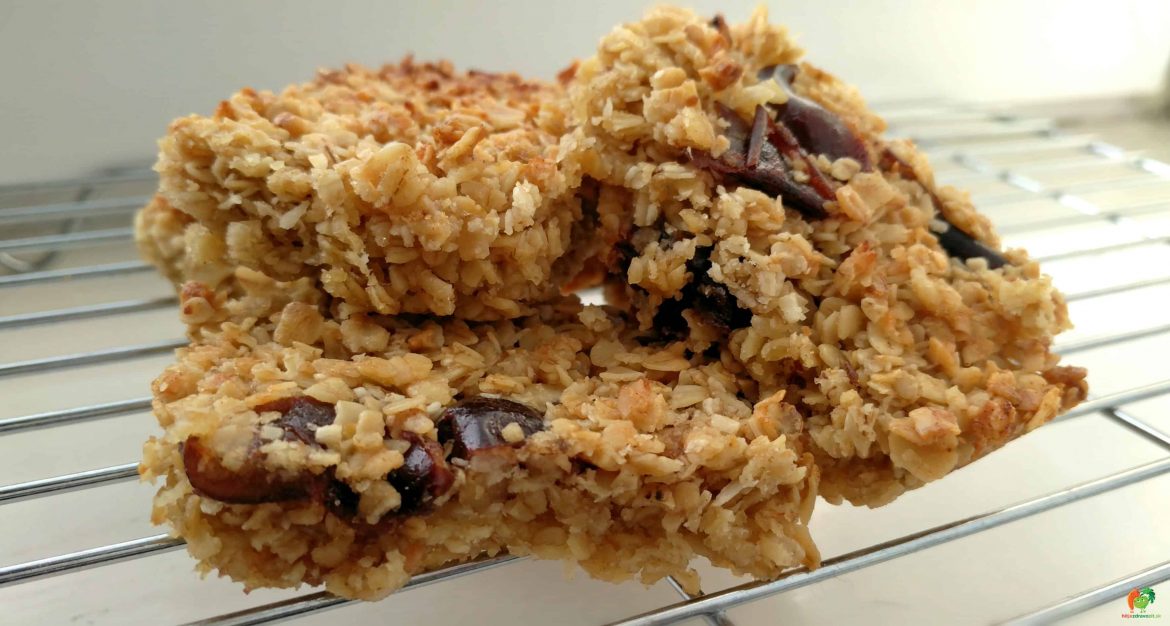 Kokosovo-datlový flapjack