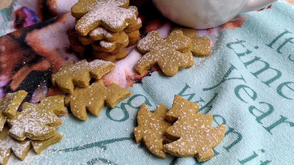 Čajové matcha keksíky bez lepku