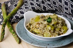 Rizoto z natural ryže s jarnými bylinkami