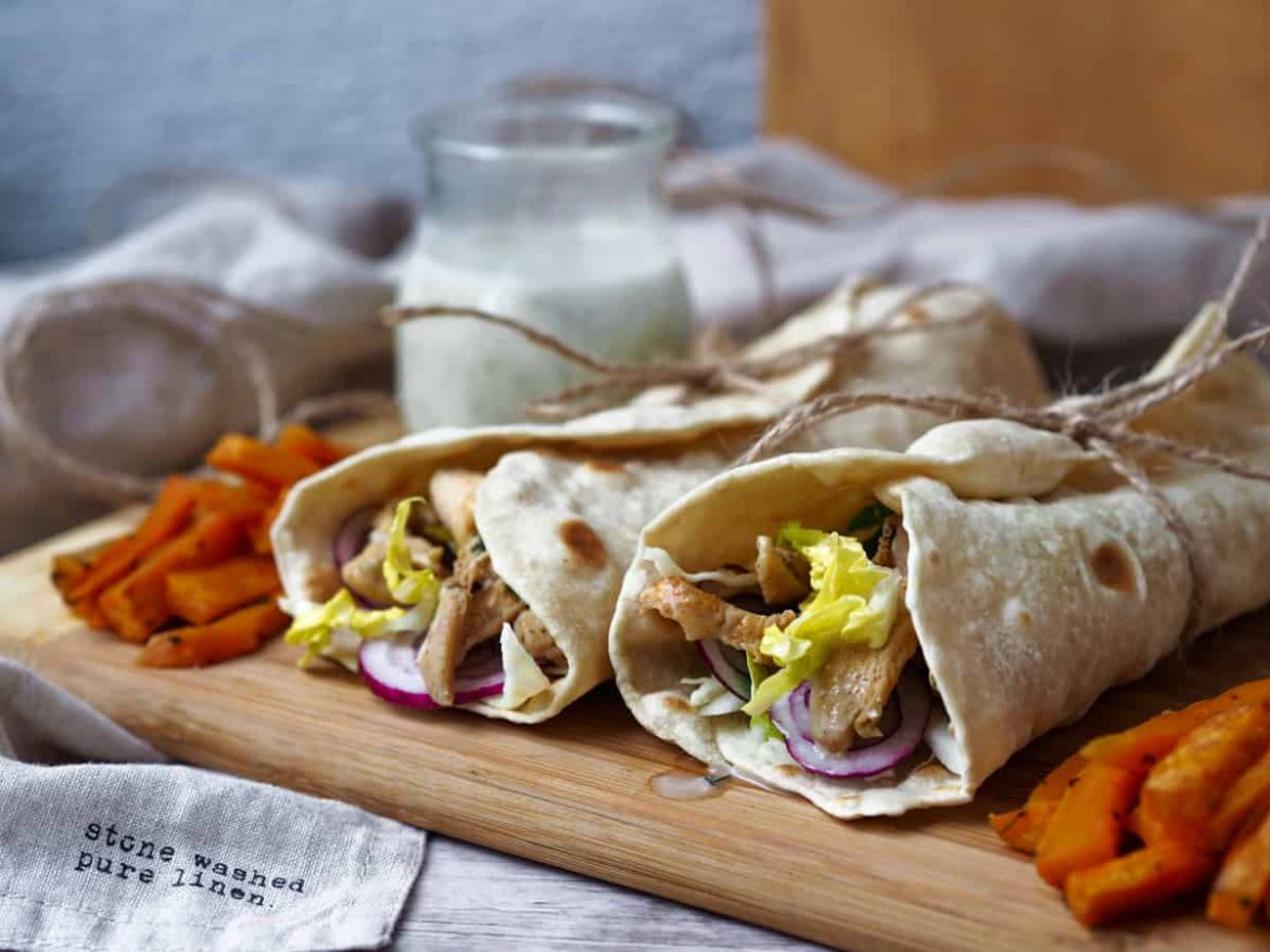 Domáci kurací gyros