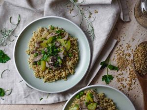 Freekeh s hlivou