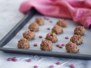 Bezlepkové cookies s ruby čokoládou