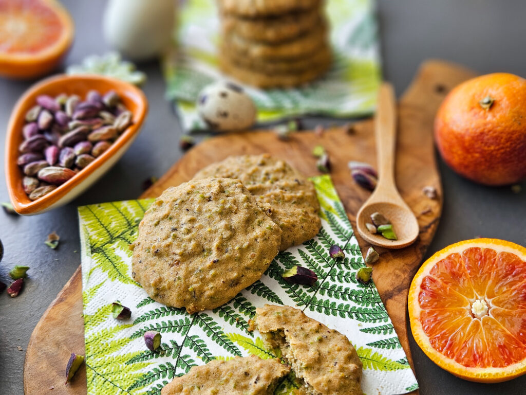 Pomaračovo-pistáciové cookies bez lepku